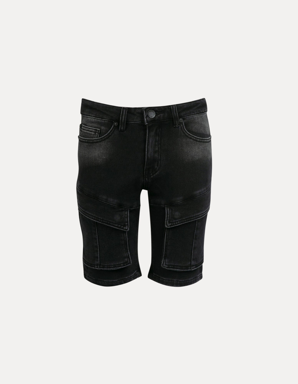 St Goliath 8-16-Fools Gold Cargo Short Washed Black-Edge Clothing