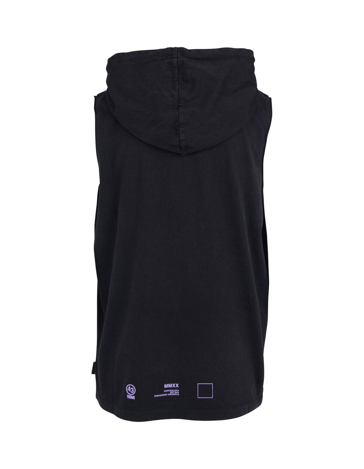 St Goliath 8-16-Glow S/less Hoody Black-Edge Clothing
