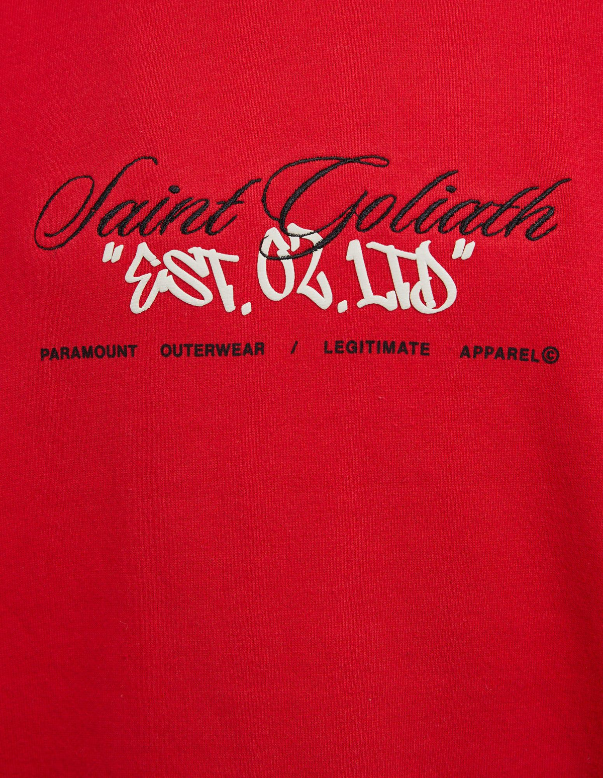 St Goliath 8-16-Teen Stadium Hoodie Red-Edge Clothing