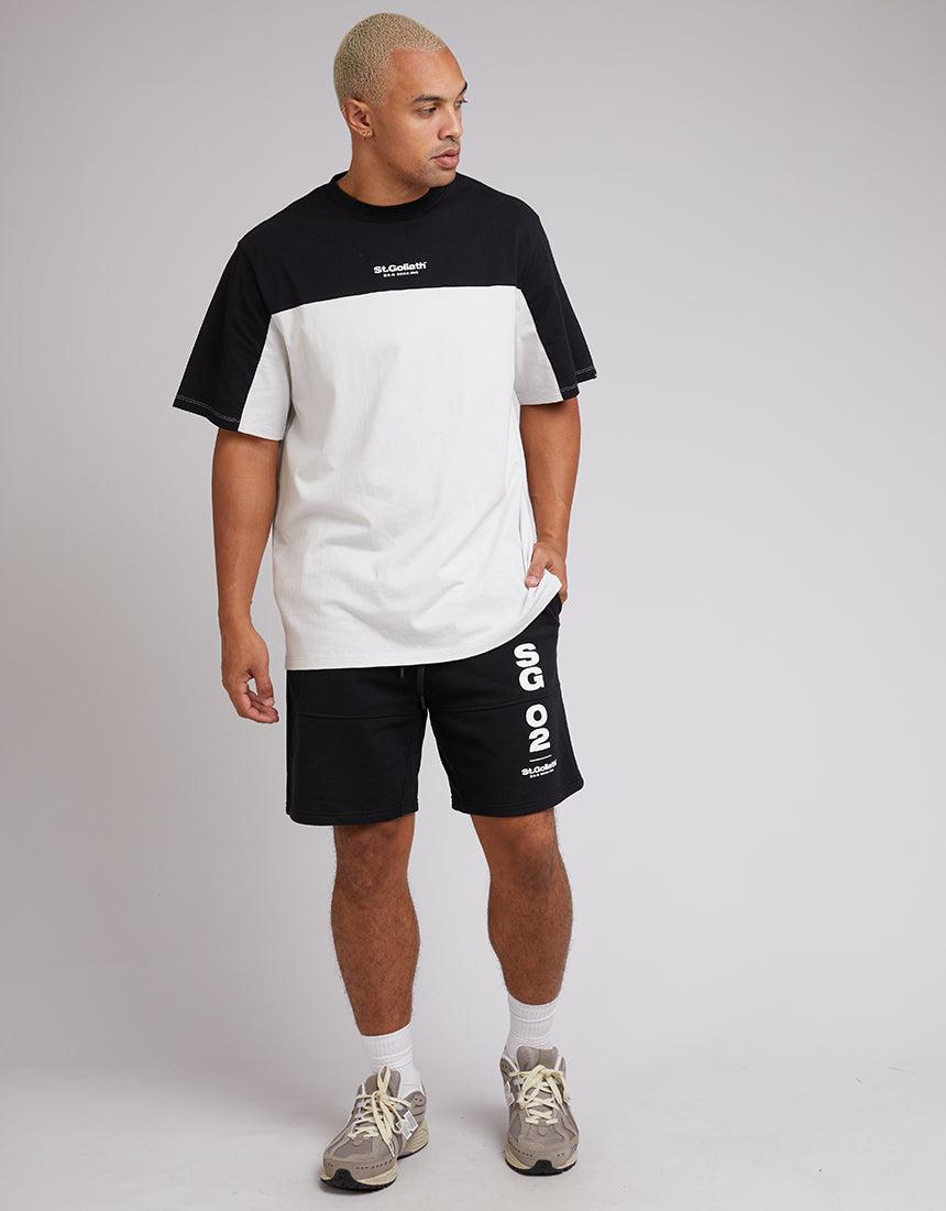 St. Goliath-Arena Fleece Short Black-Edge Clothing