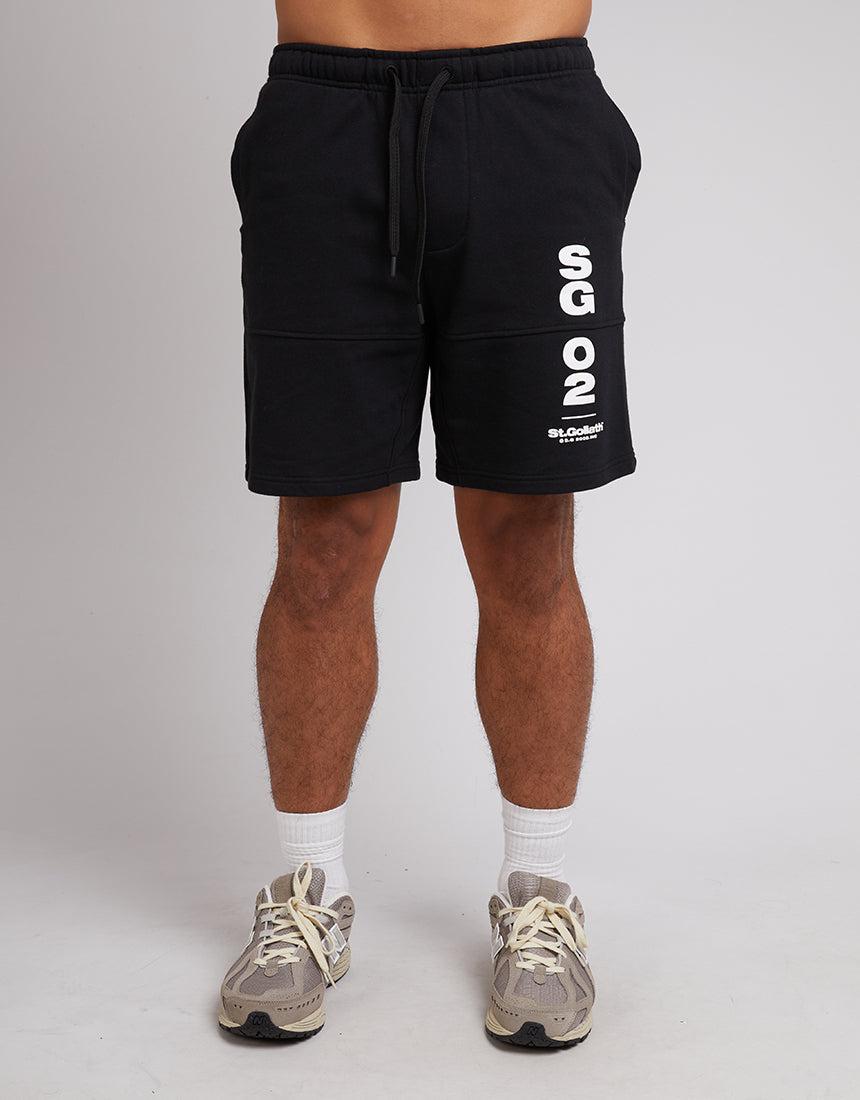 St. Goliath-Arena Fleece Short Black-Edge Clothing