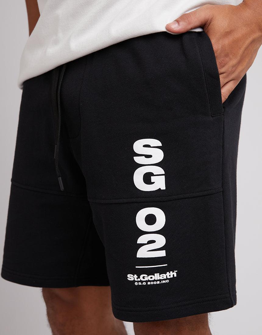 St. Goliath-Arena Fleece Short Black-Edge Clothing