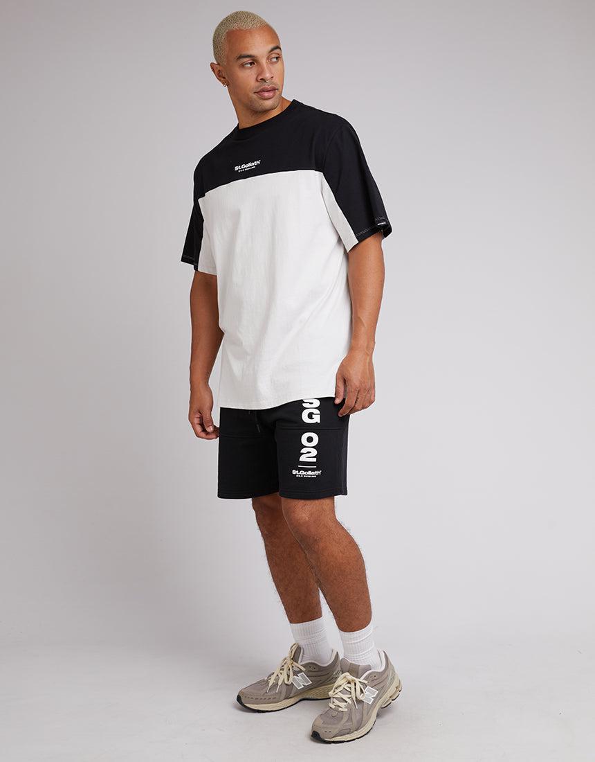 St. Goliath-Arena Fleece Short Black-Edge Clothing