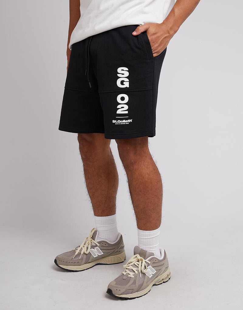 St. Goliath-Arena Fleece Short Black-Edge Clothing