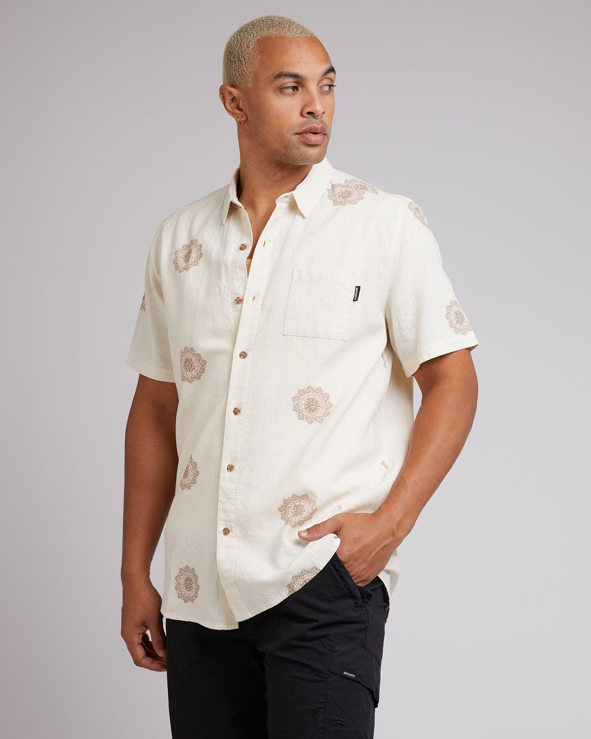 St. Goliath-Bloom S/s Shirt Natural-Edge Clothing