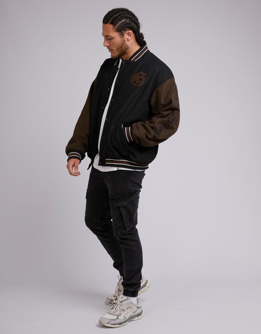 St. Goliath-College Jacket Black-Edge Clothing