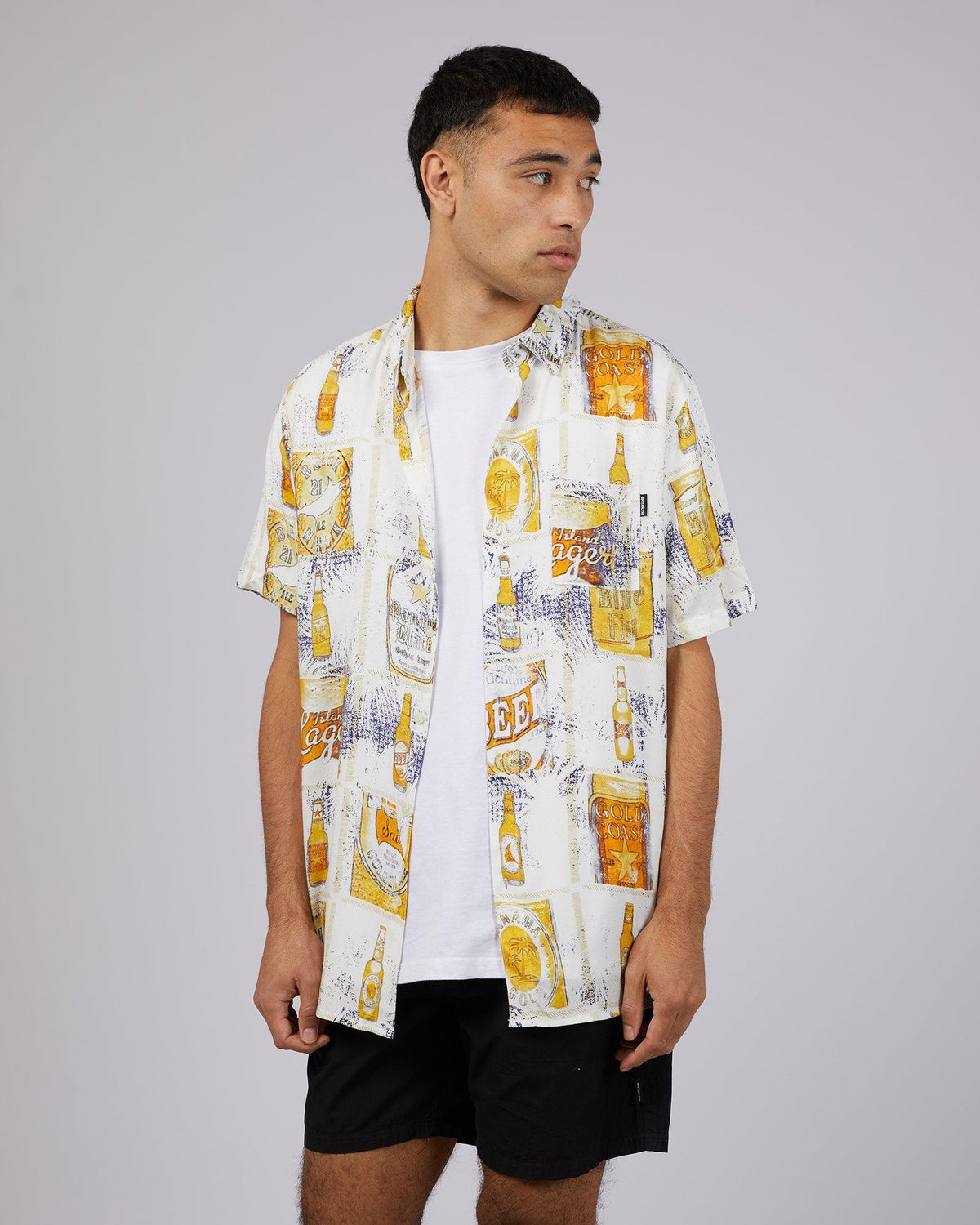 St. Goliath-Frothing Shirt Navy-Edge Clothing