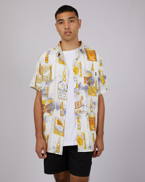 St. Goliath-Frothing Shirt Navy-Edge Clothing