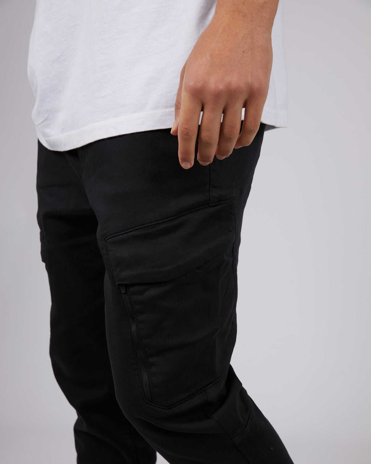 St. Goliath-Inset Cargo Pant Black-Edge Clothing