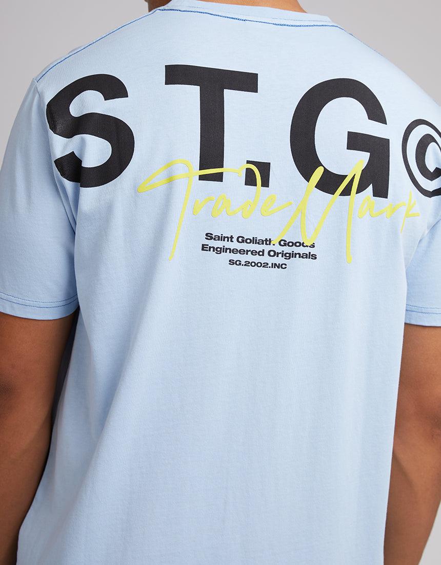 St. Goliath-Mark Up Tee Blue-Edge Clothing