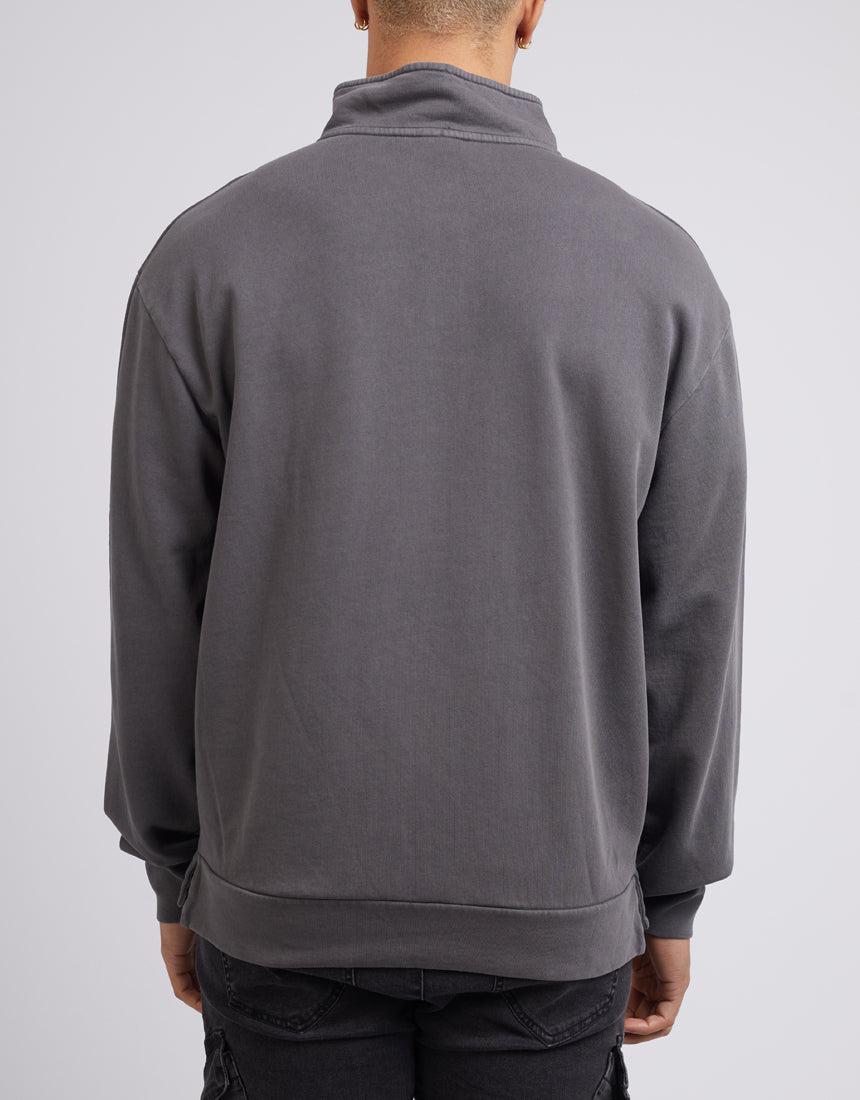 St. Goliath-Redline Collared Jumper Charcoal-Edge Clothing