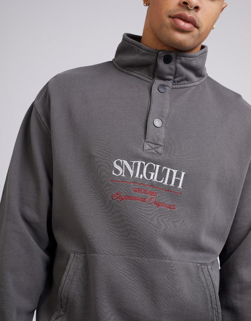 St. Goliath-Redline Collared Jumper Charcoal-Edge Clothing