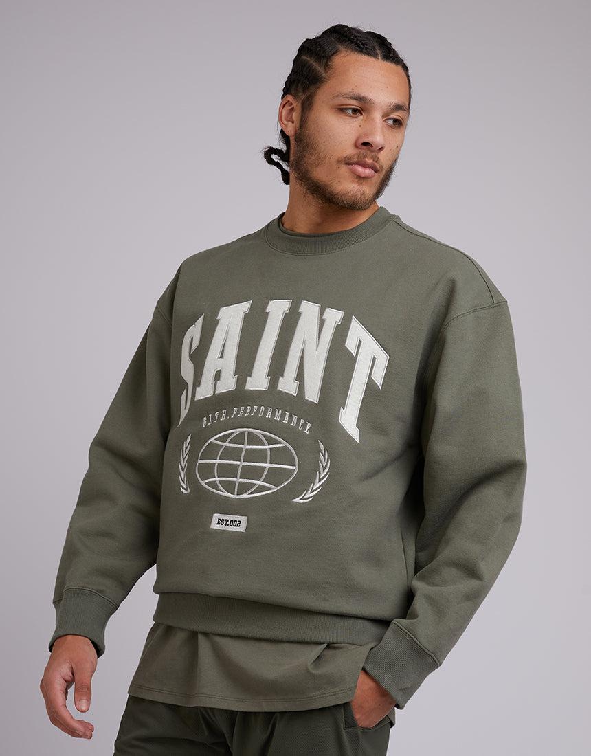 St. Goliath-Saint Sweater Green-Edge Clothing