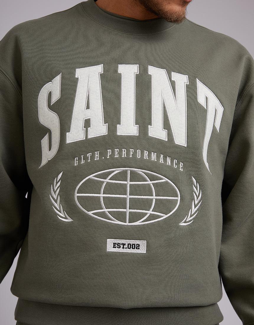 St. Goliath-Saint Sweater Green-Edge Clothing