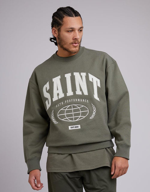 St. Goliath-Saint Sweater Green-Edge Clothing