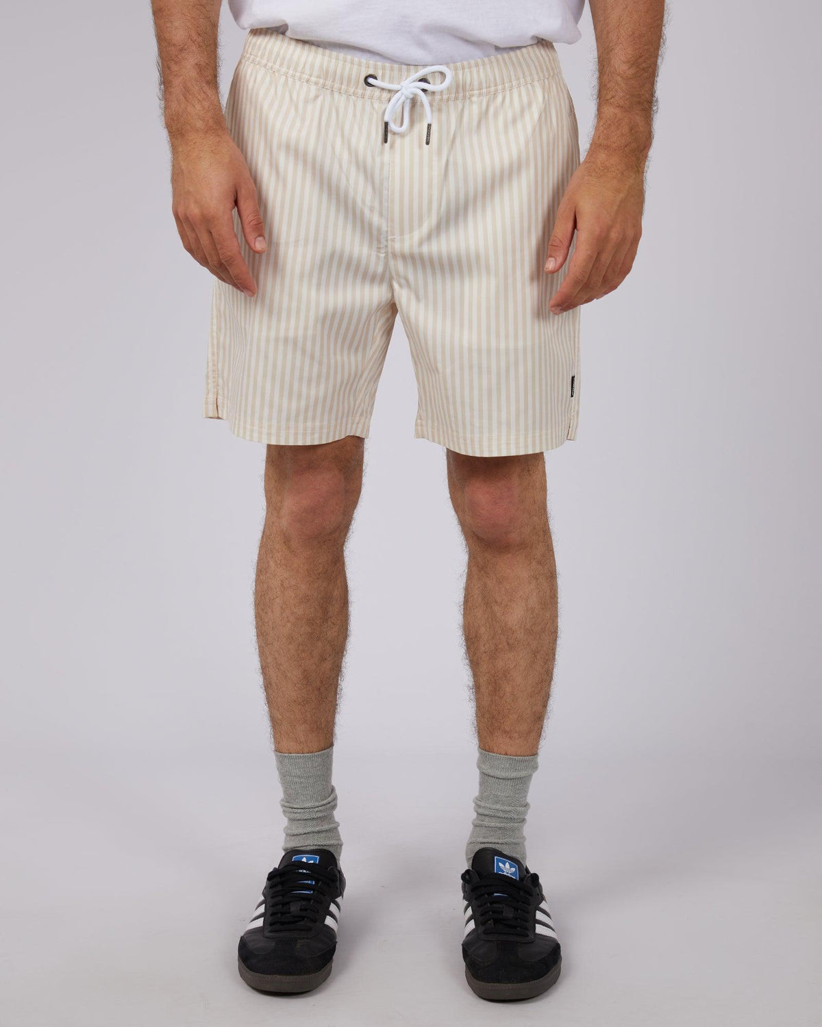 St. Goliath-Vert Stripe Short Tan-Edge Clothing