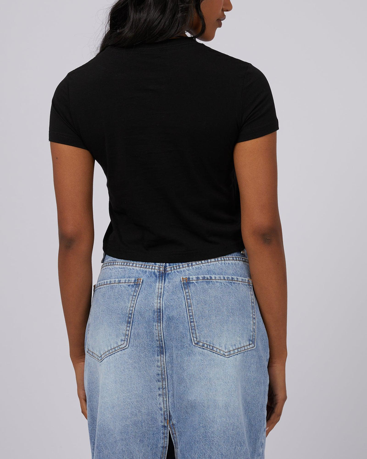 Stussy-Bulldog Slim Tee Black-Edge Clothing