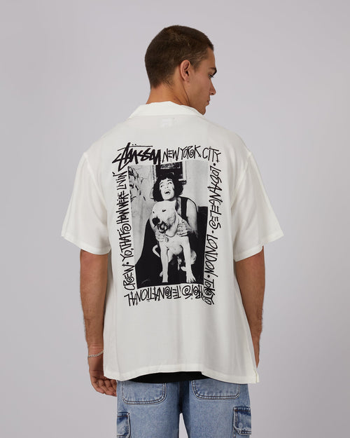 Stussy-How We're Living Ss Shirt Beige-Edge Clothing