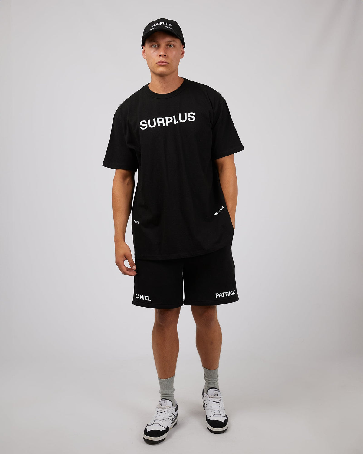 Surplus Daniel Patrick-Surplus Logo Tee Black-Edge Clothing