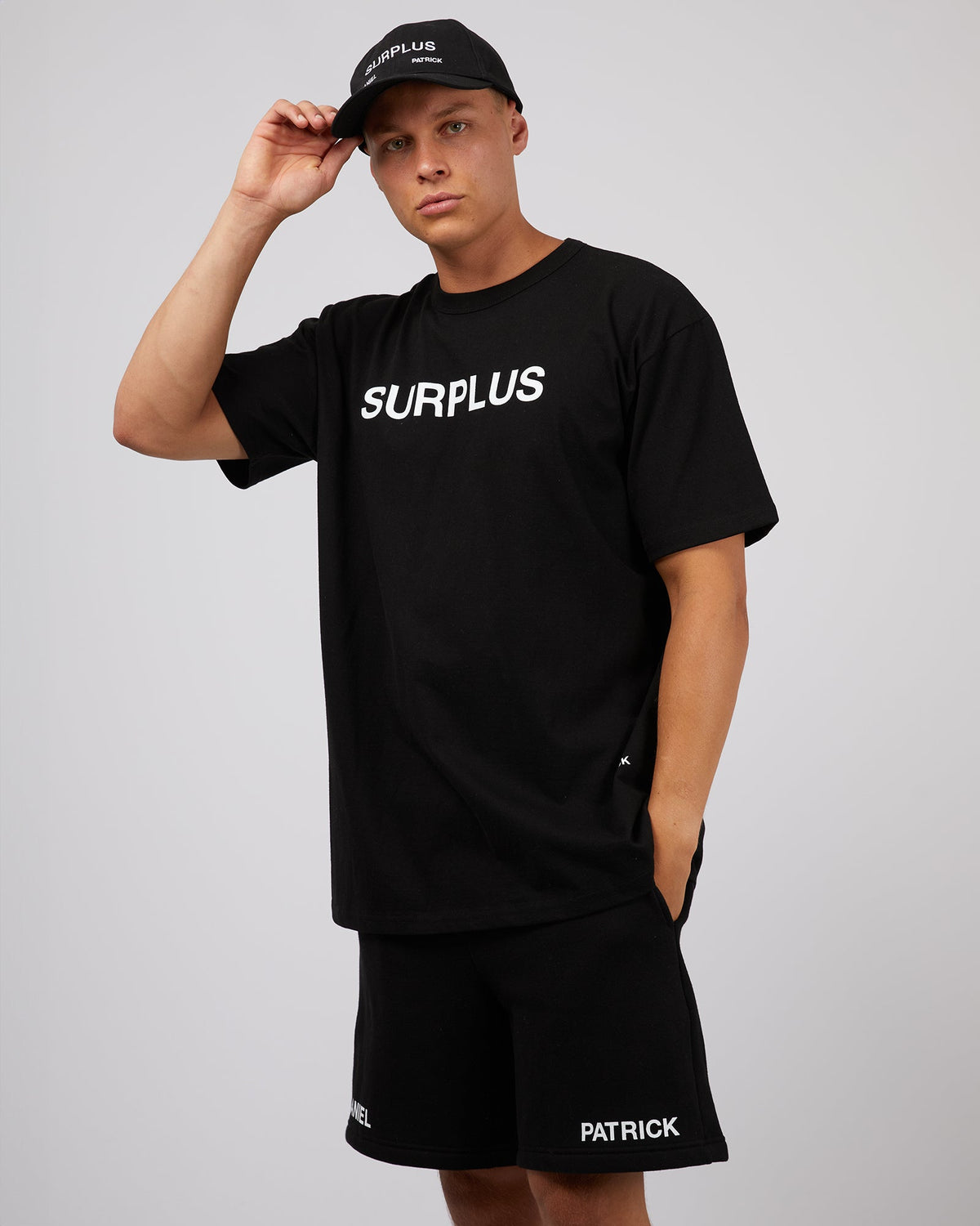 Surplus Daniel Patrick-Surplus Logo Tee Black-Edge Clothing
