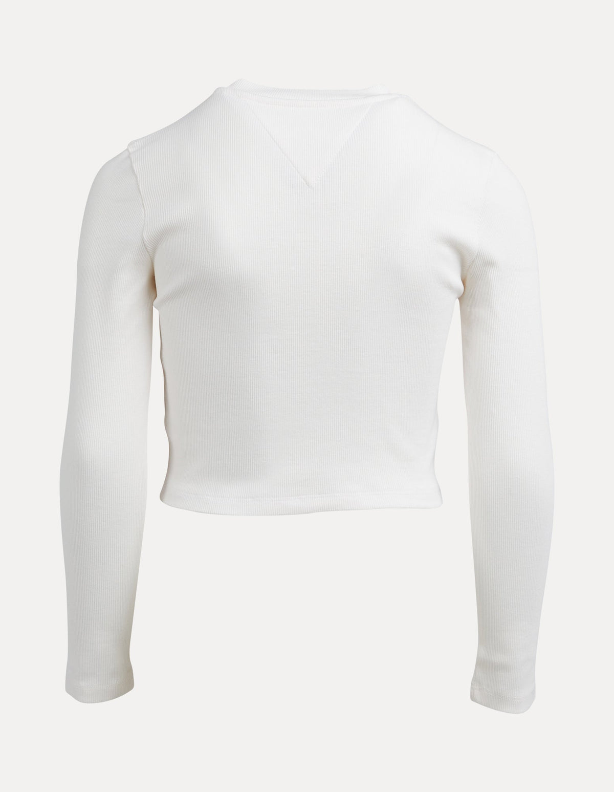 Tommy Hilfiger-Hilfiger Varsity Rib Top Ls Ancient White-Edge Clothing