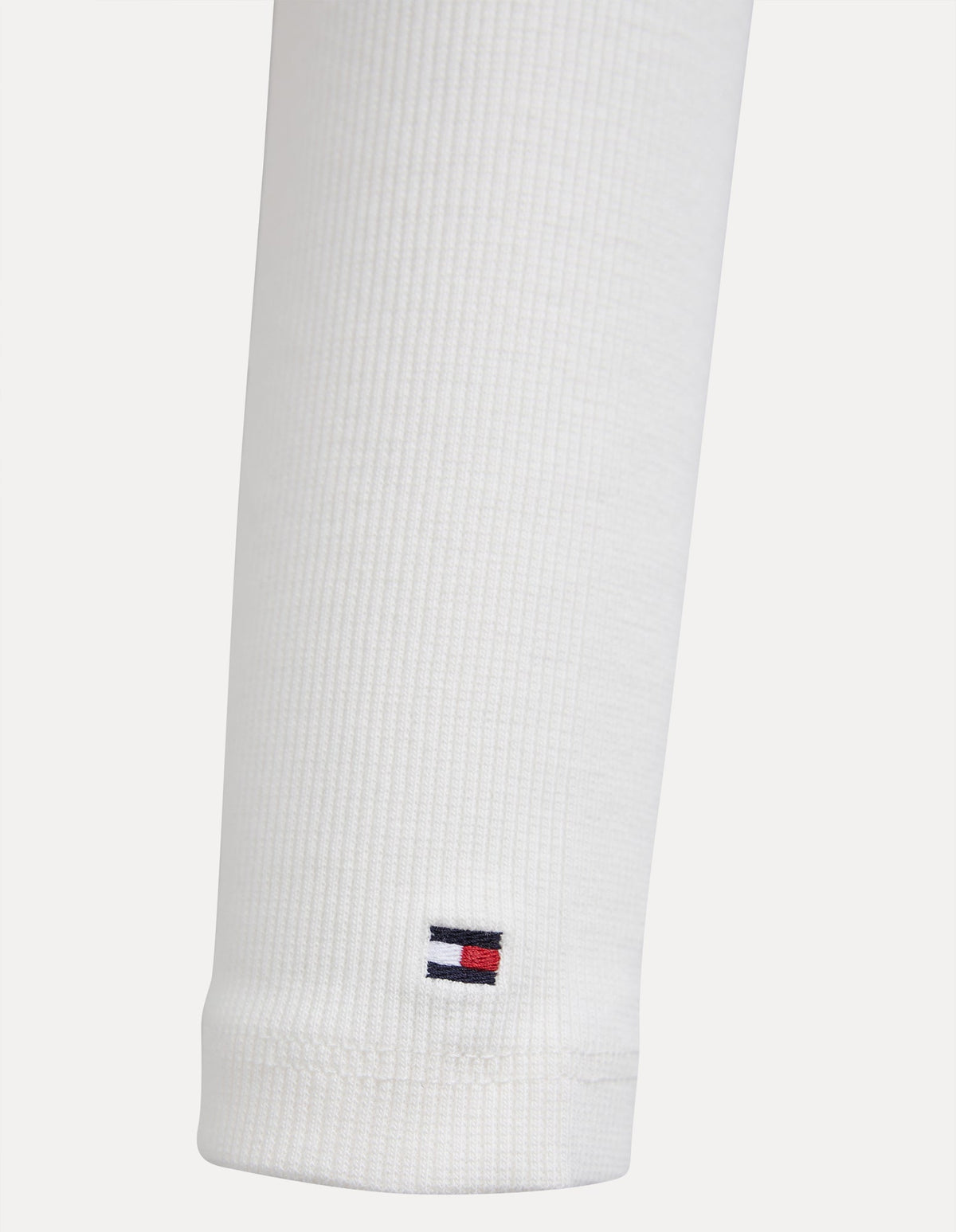 Tommy Hilfiger-Hilfiger Varsity Rib Top Ls Ancient White-Edge Clothing