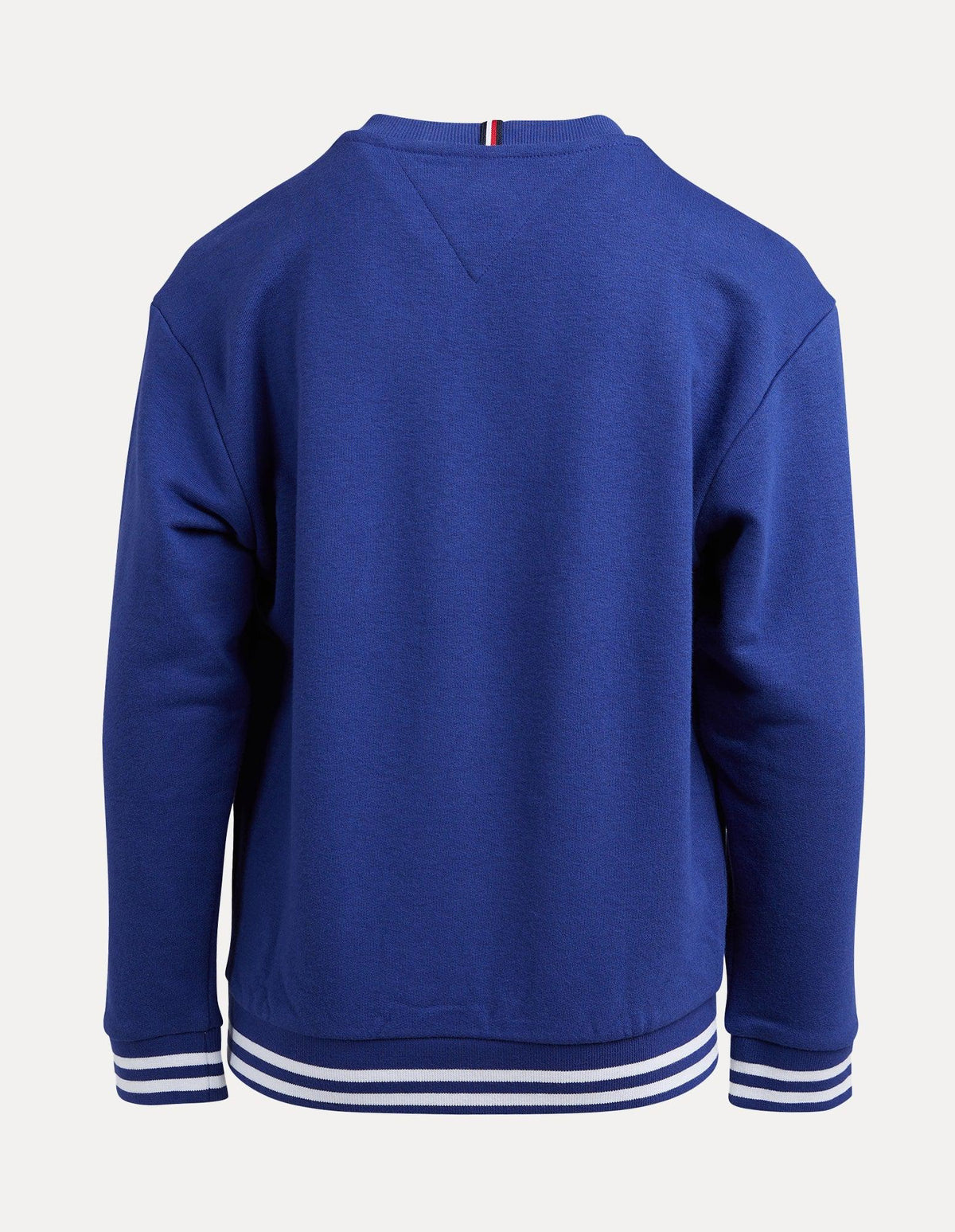 Tommy Hilfiger-Tartan Check Sweatshirt Pilot Blue-Edge Clothing