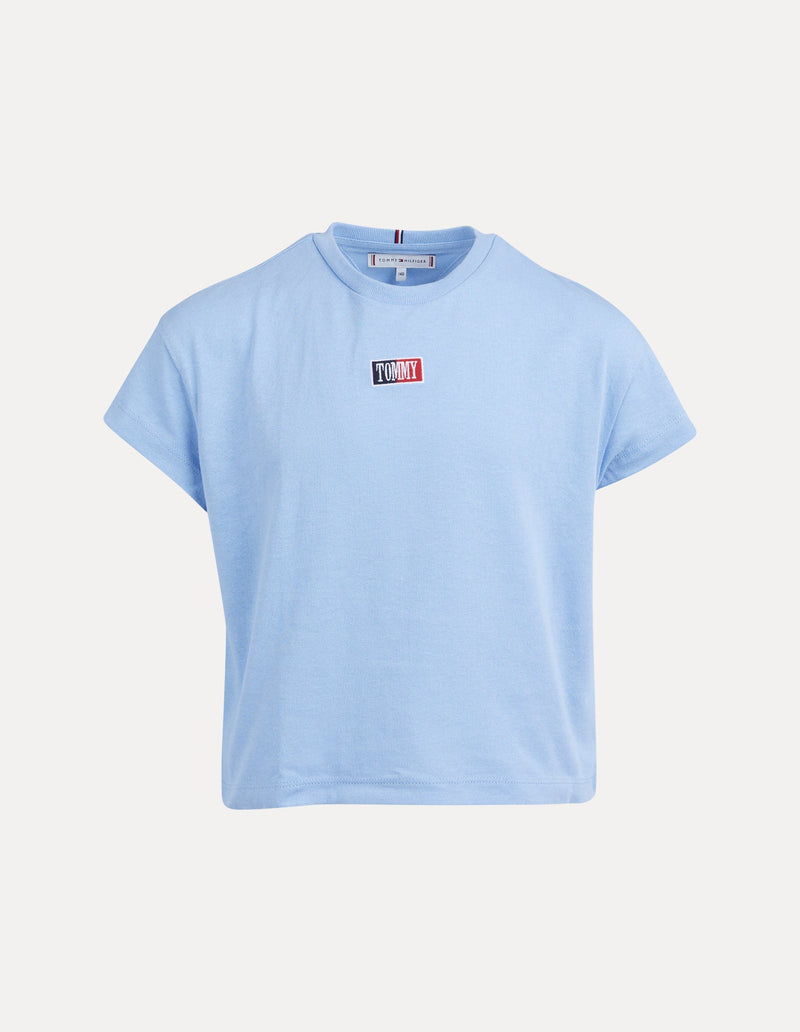 Tommy Hilfiger-Timeless Tommy Tee Ss Pearly Blue-Edge Clothing