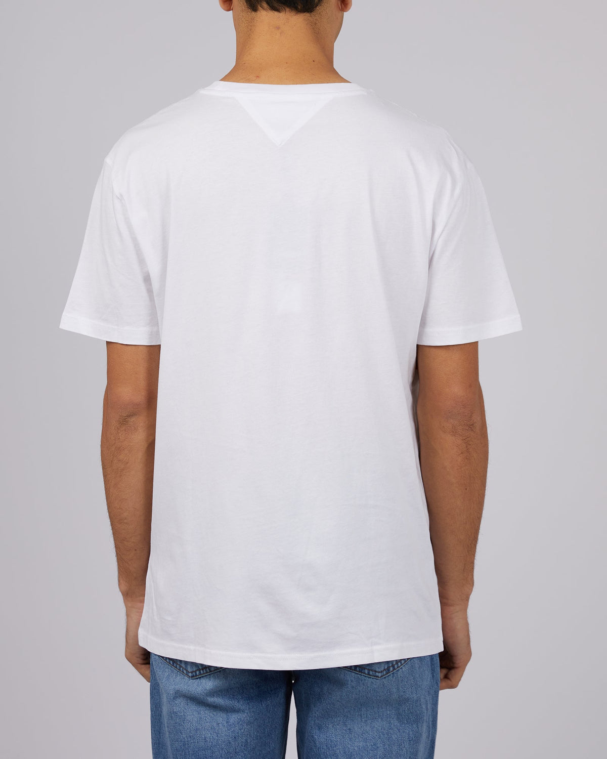 Tommy Hilfiger-Tjm Clsc Linear Cut &amp; Sew Tee White-Edge Clothing
