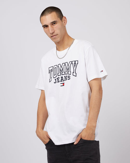Tommy Hilfiger-Tjm Rglr Entry Graphic Tee White-Edge Clothing