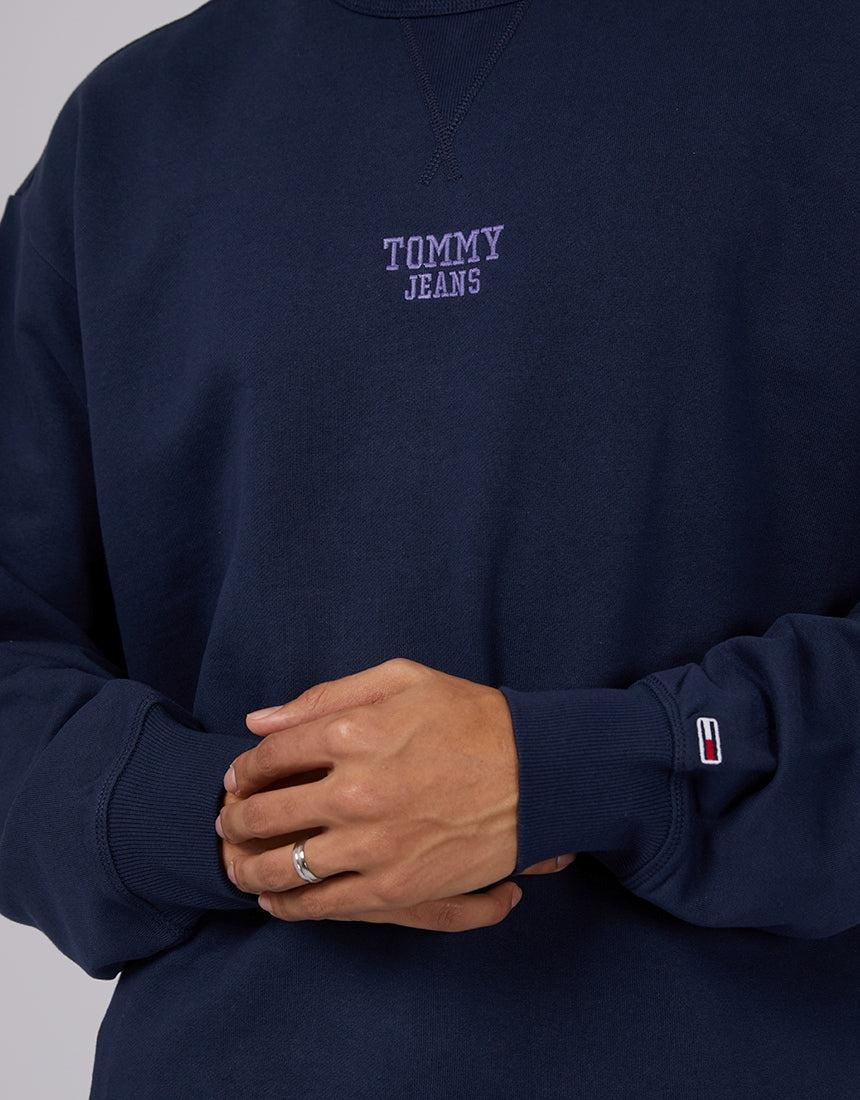 Tommy Hilfiger-Tjm Rlx Boxy Tiny Tj Crew Twilight Navy-Edge Clothing