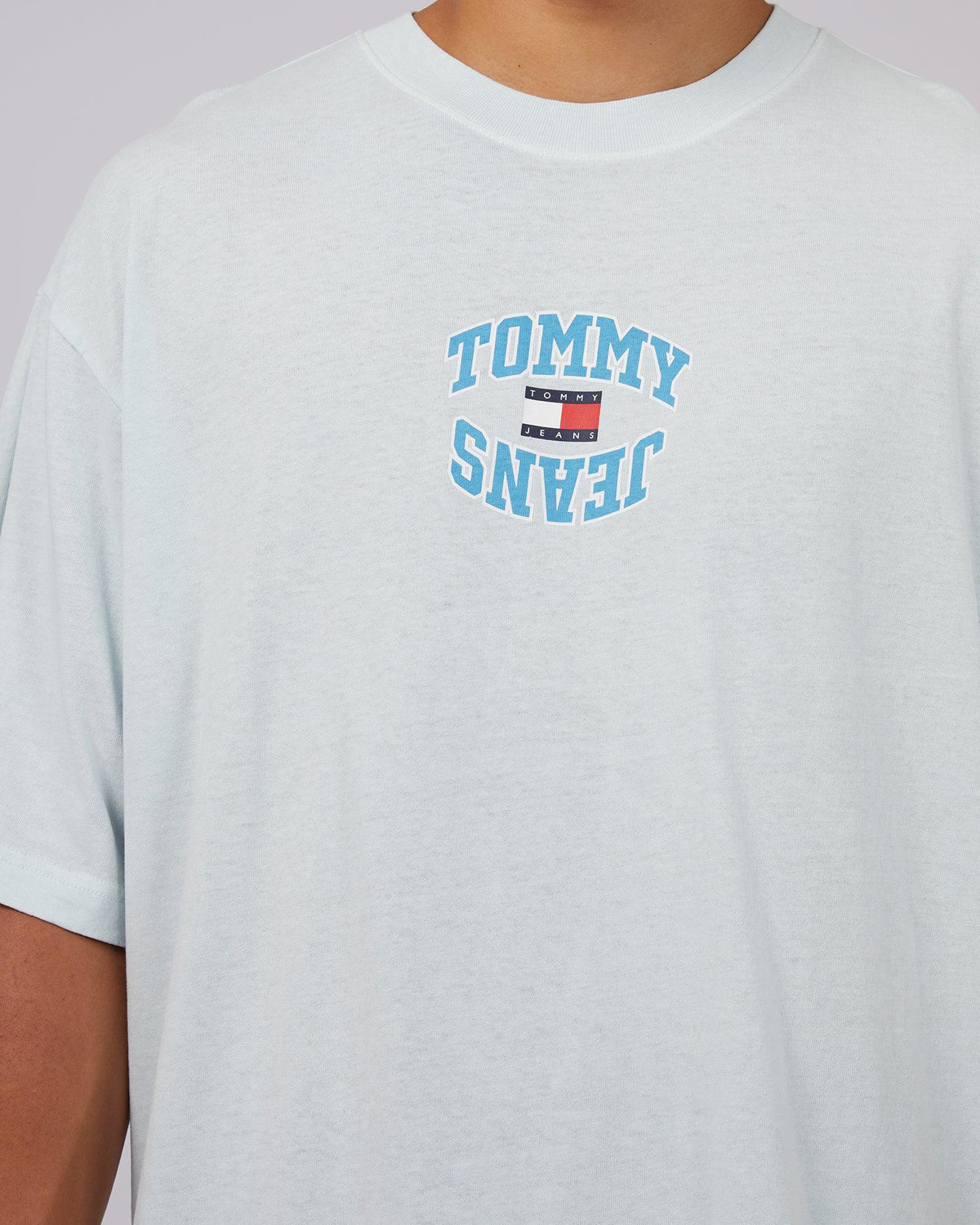 Tommy Hilfiger-Tjm Skate Arched Logo Tee Blue-Edge Clothing