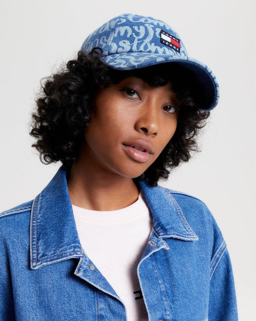 Tommy Hilfiger-Tjw Heritage Cap Script Denim Script-Edge Clothing