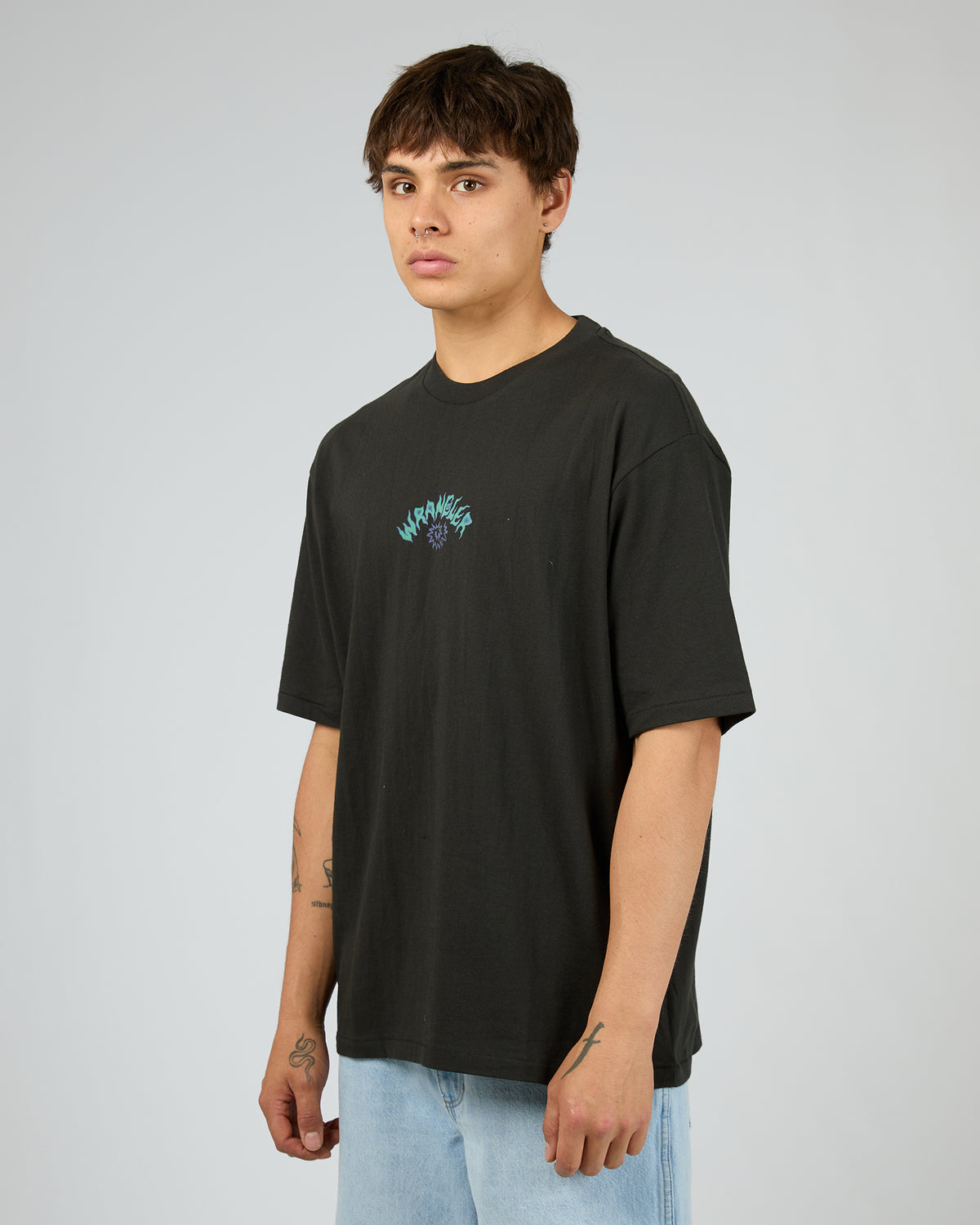 Fossil Shell Slacket Tee Worn Black