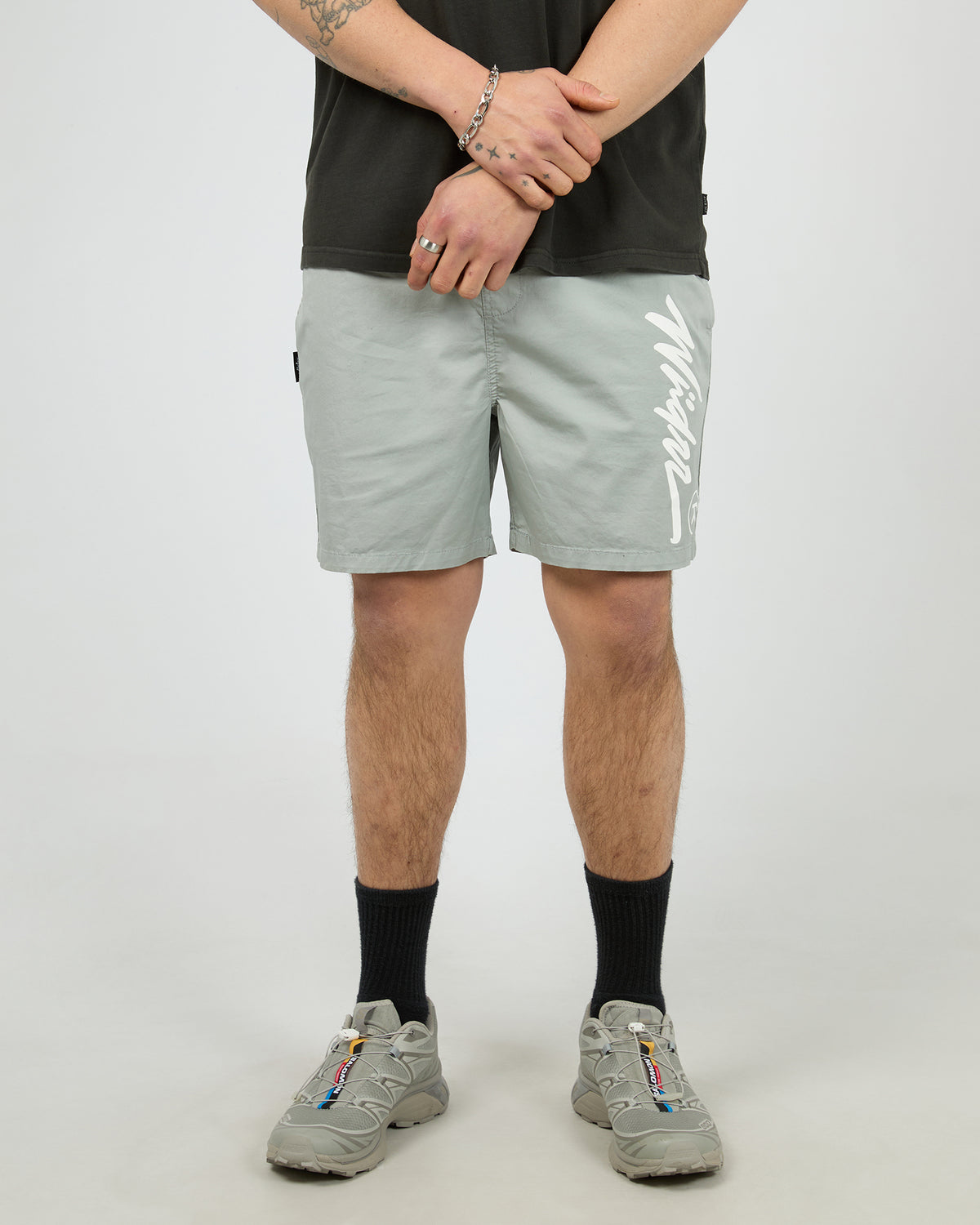 Offend Beach Short Cement Grey