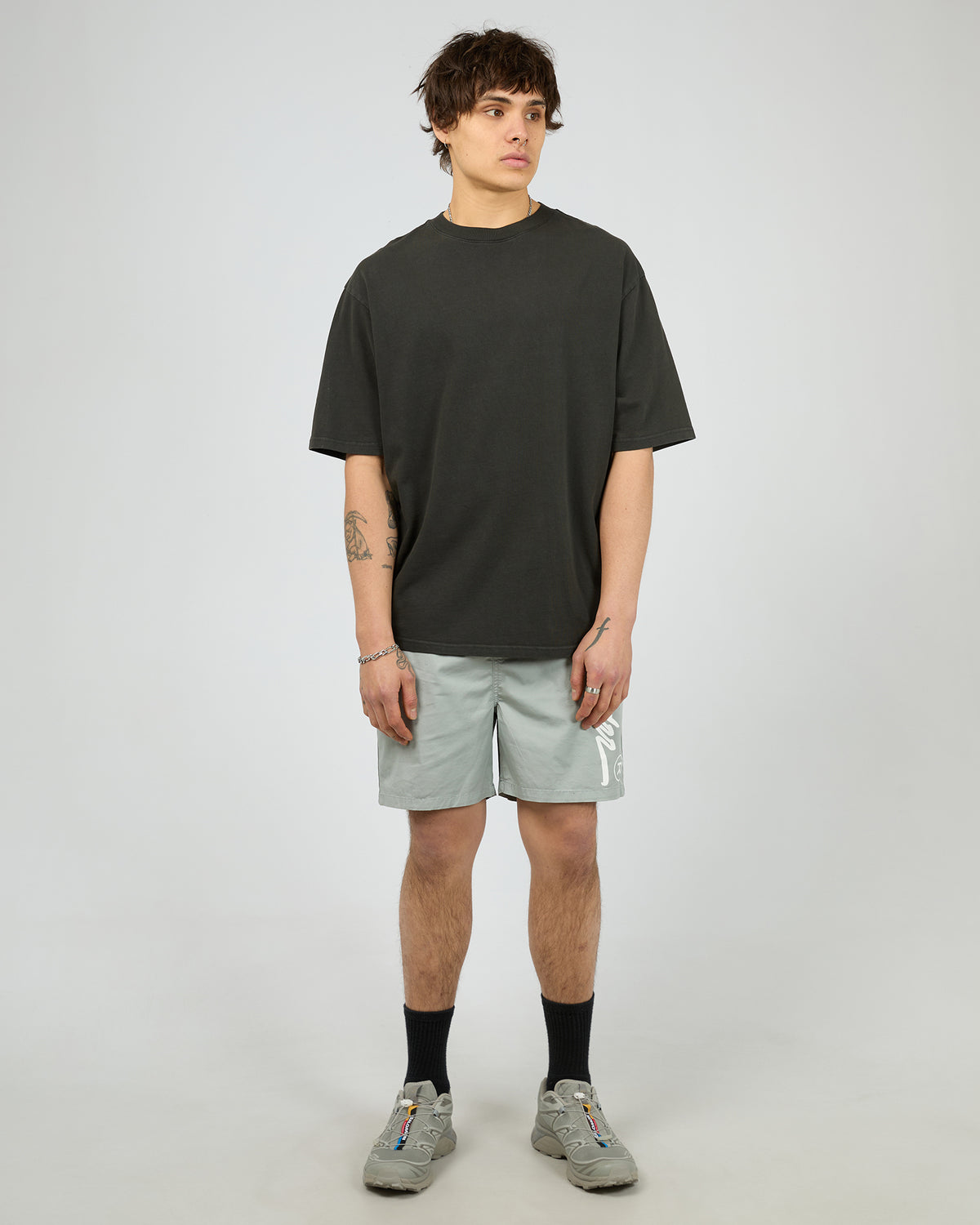 Offend Beach Short Cement Grey