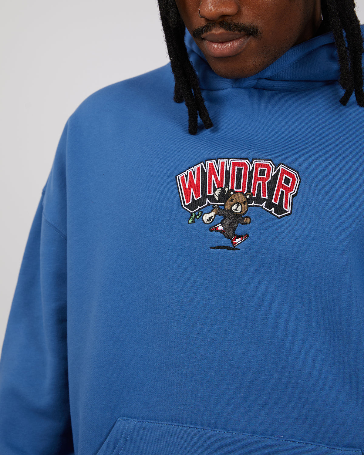 Bank Hood Sweat Cobalt Blue