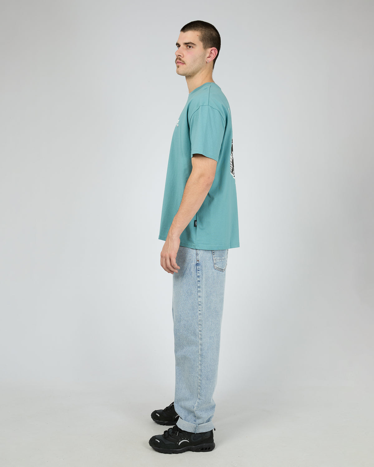 Scorpion Box Fit Tee Dusk Blue
