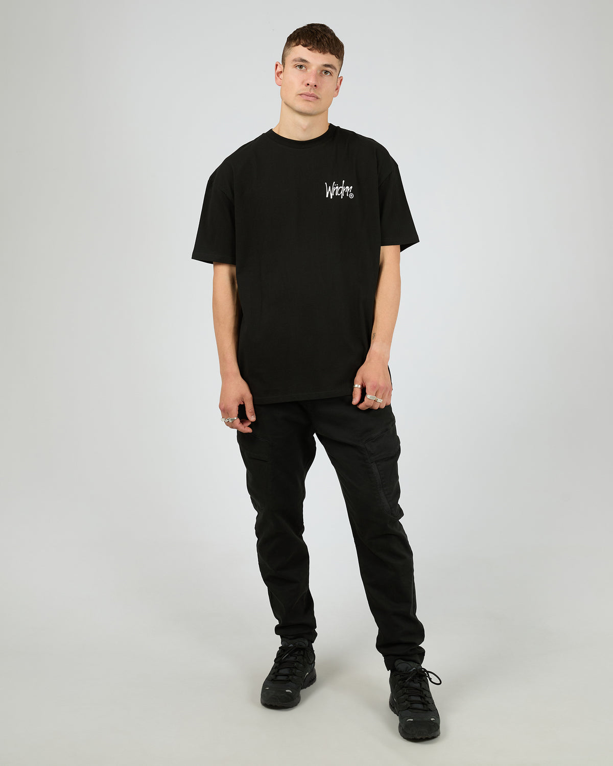 Crown Box Fit Tee Black