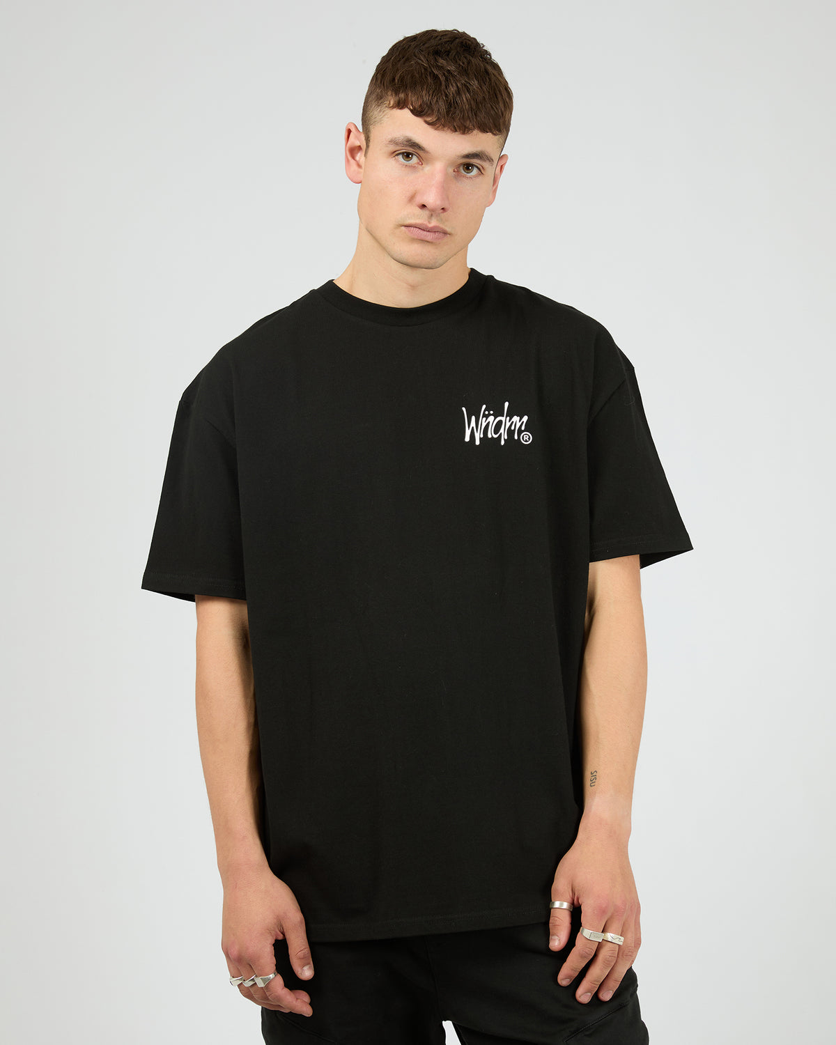 Crown Box Fit Tee Black