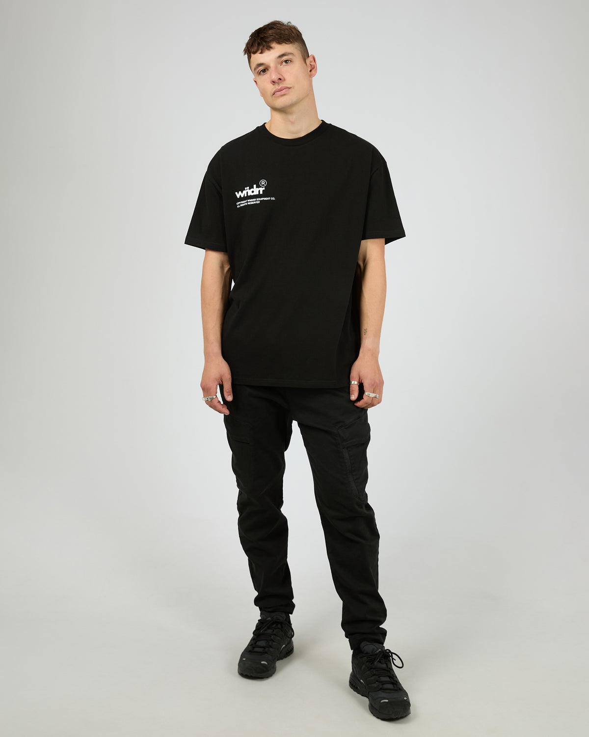 Syndicate Box Fit Tee Black