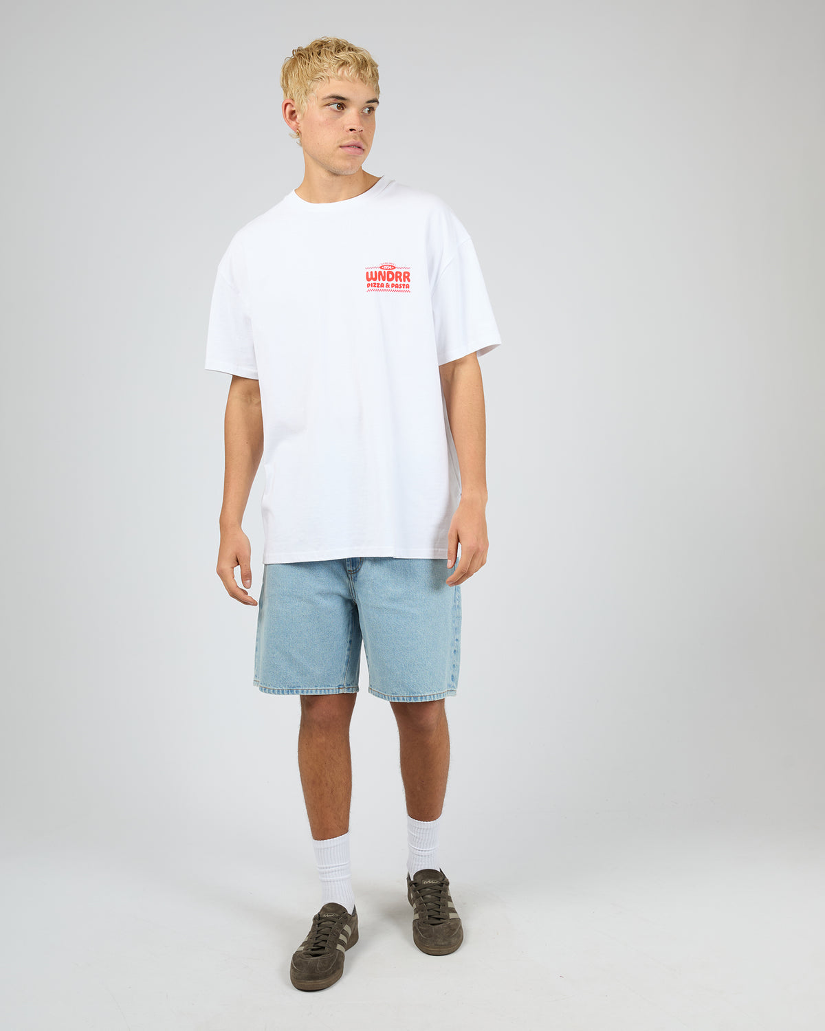 Slicing Since Box Fit Tee White