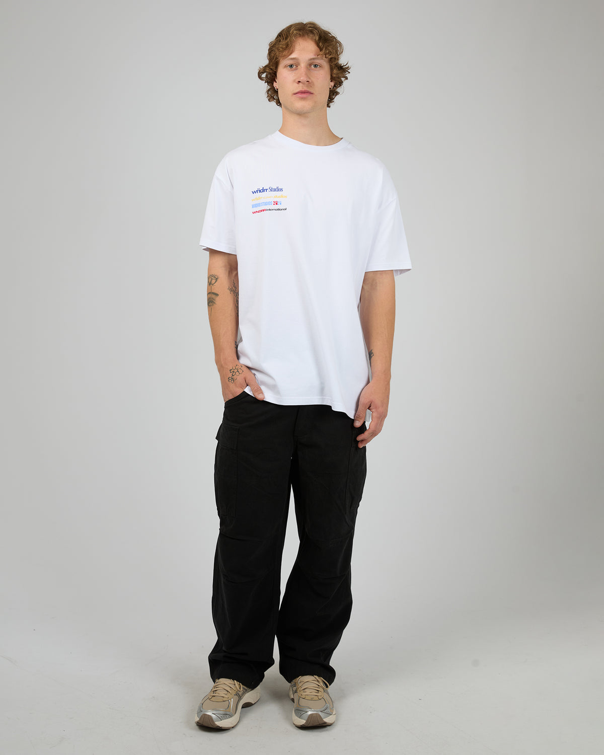 Sponsored Box Fit Tee White