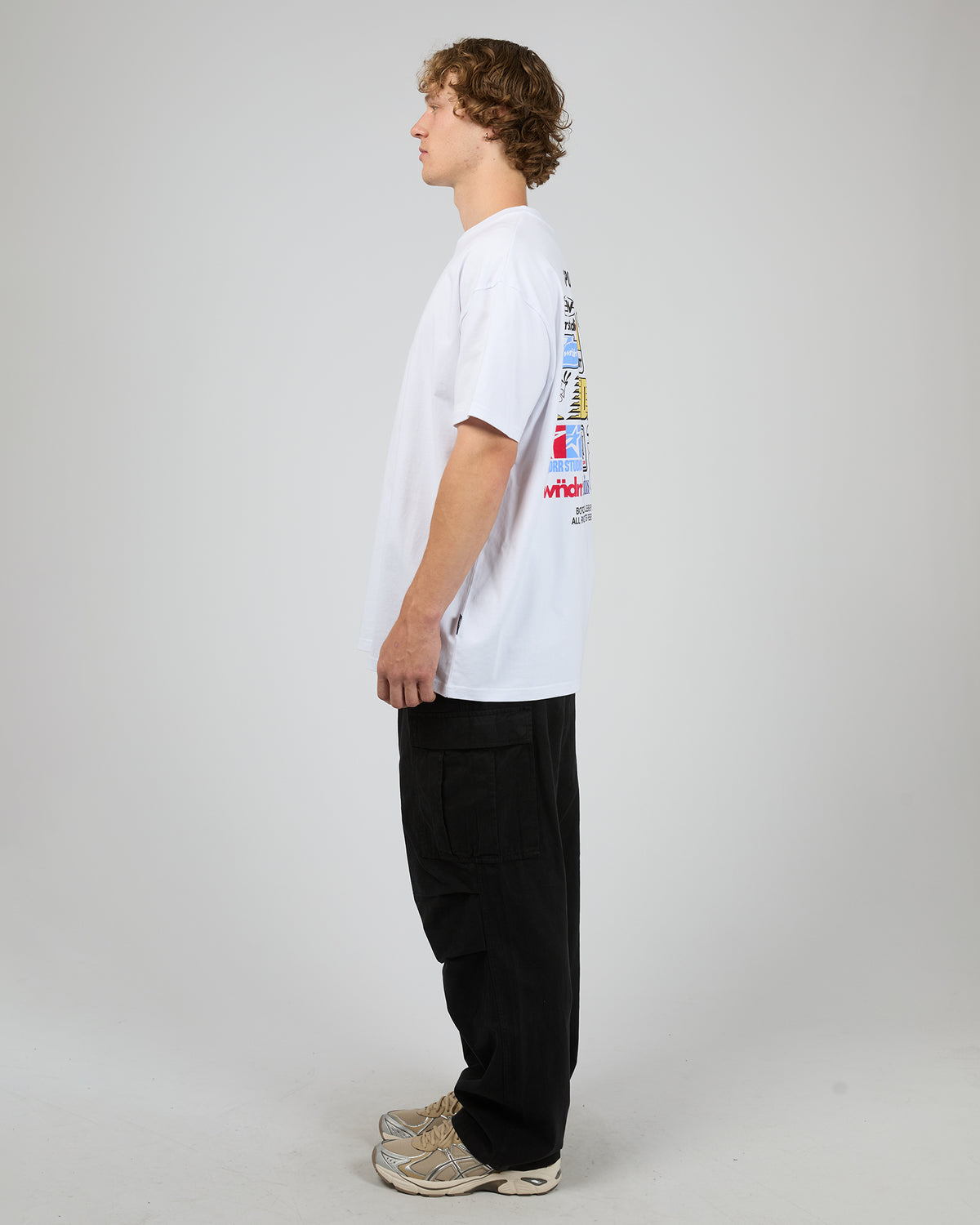 Sponsored Box Fit Tee White