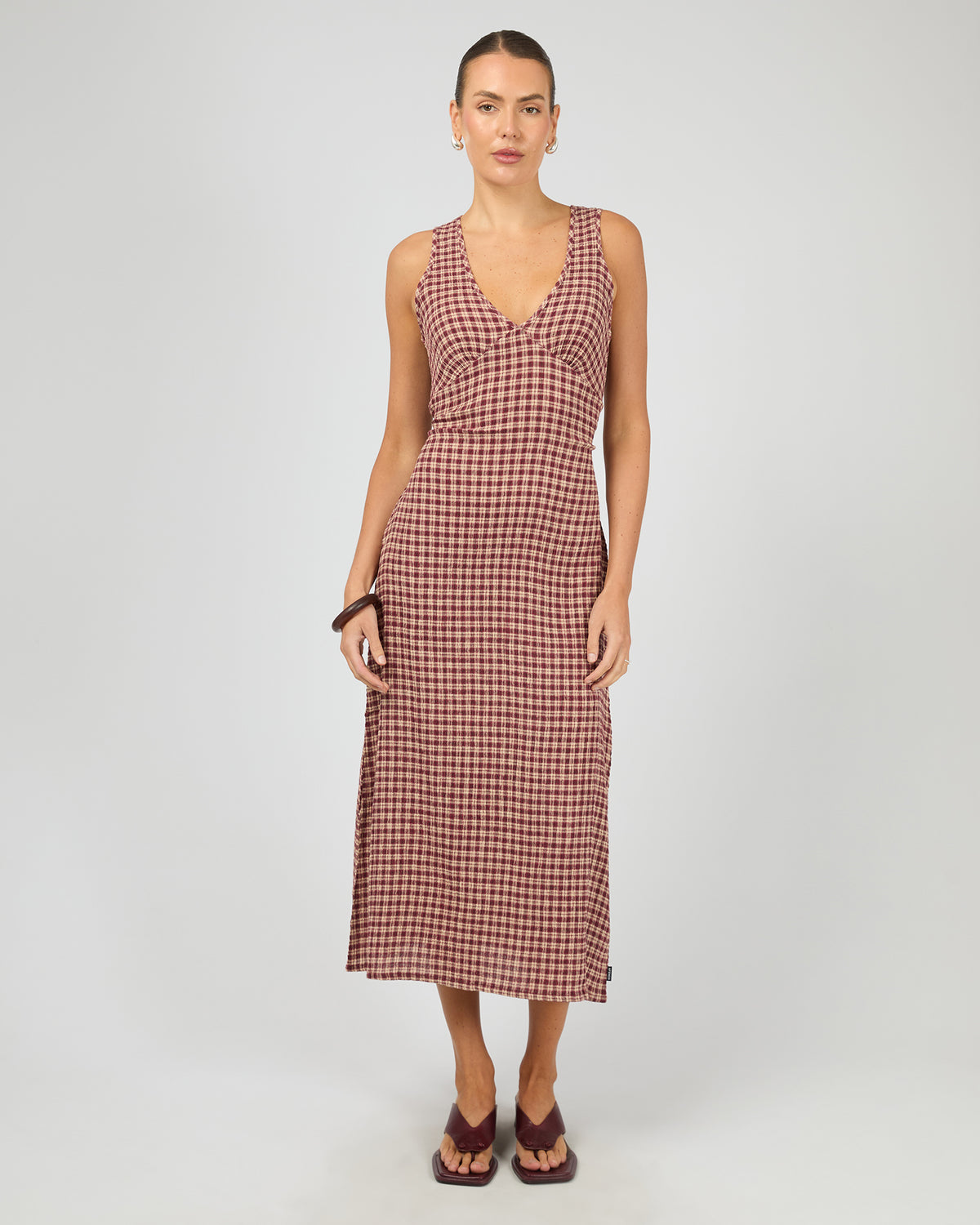 Capricorn Tully Seersucker Dress Check