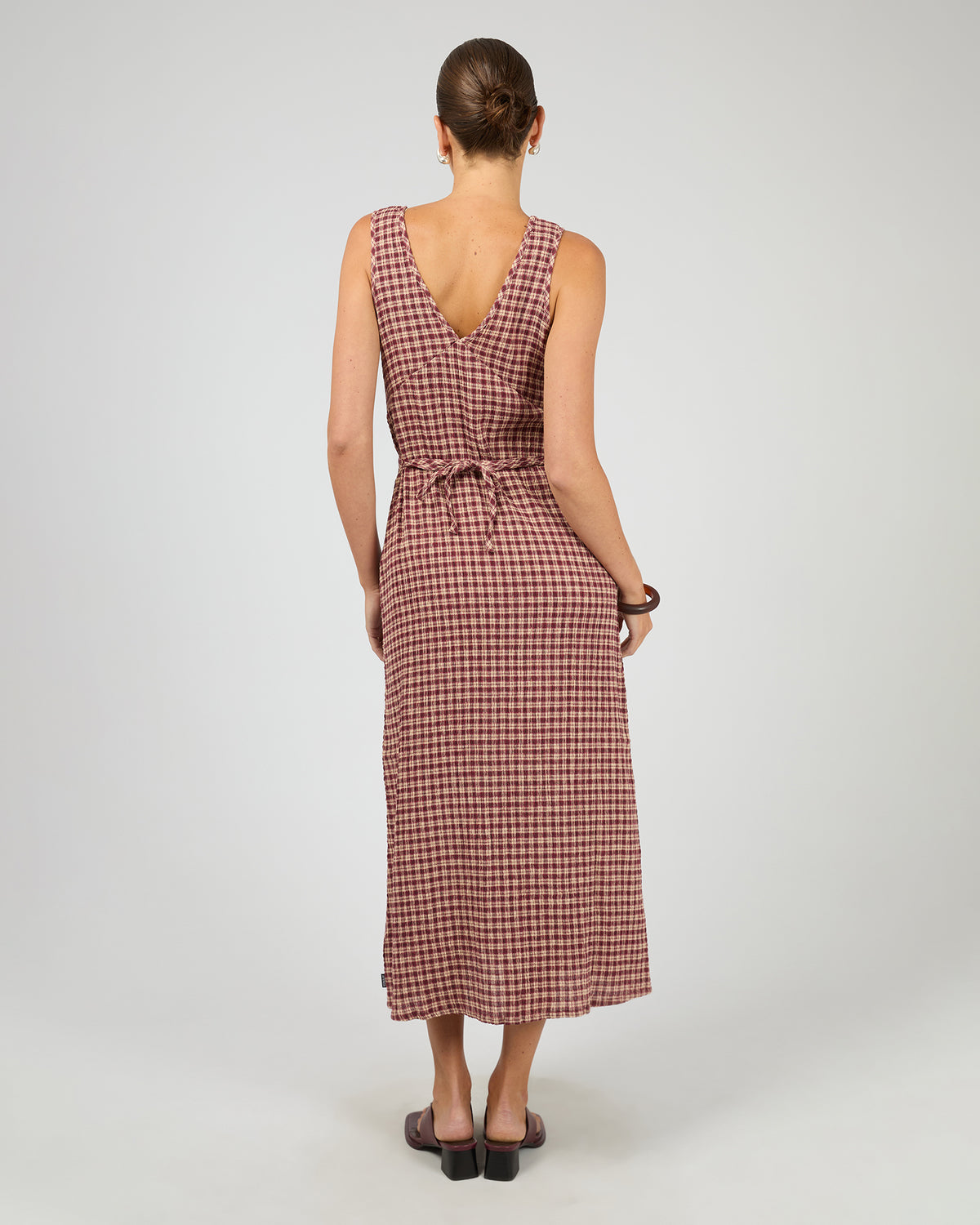 Capricorn Tully Seersucker Dress Check