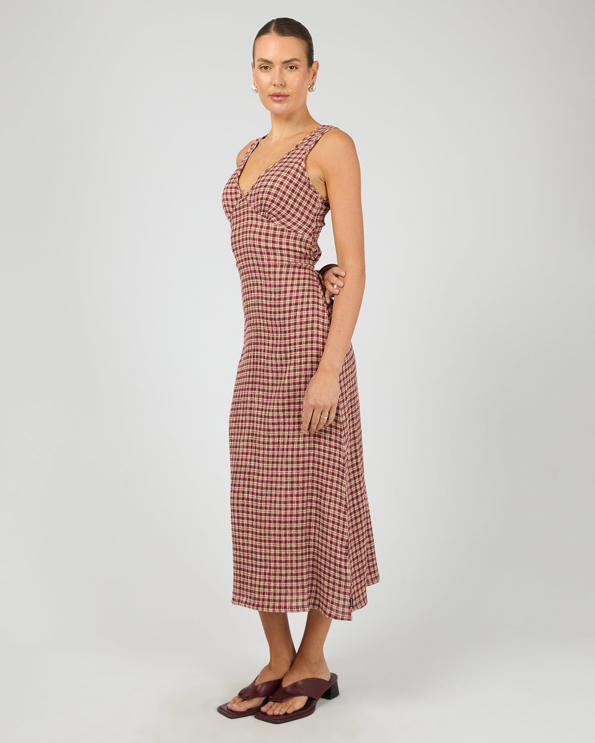 Capricorn Tully Seersucker Dress Check