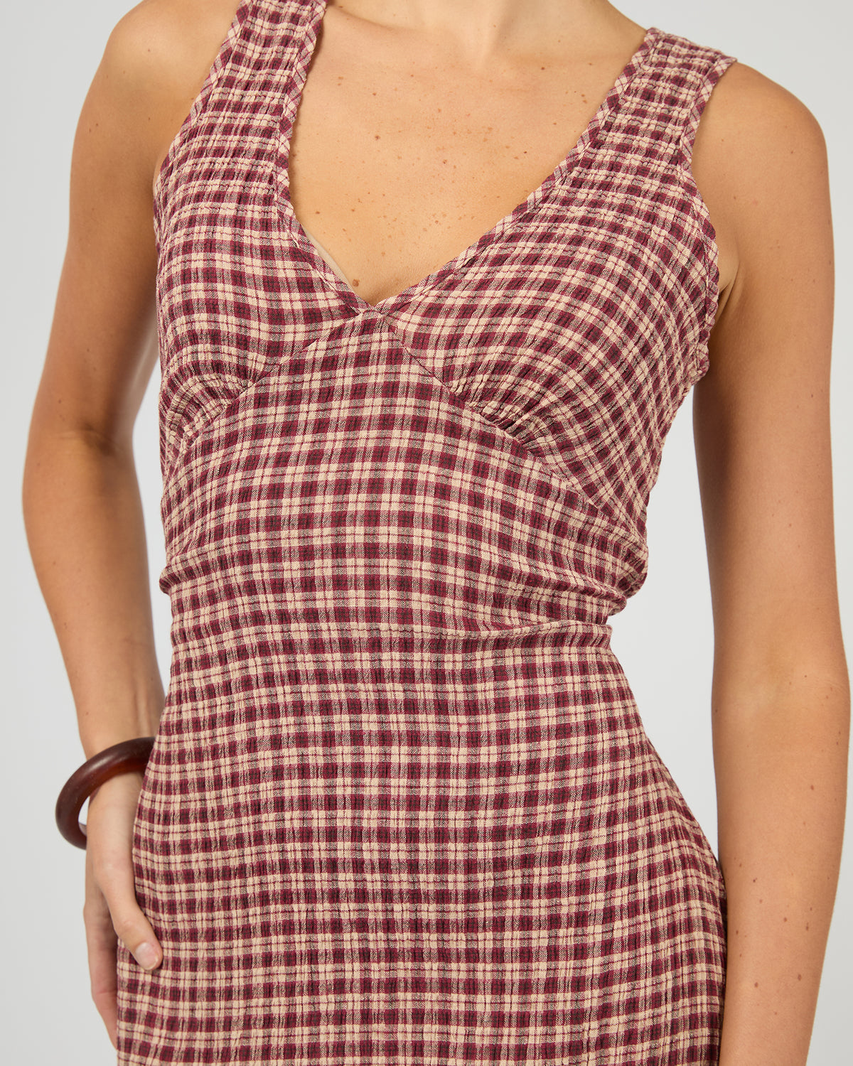 Capricorn Tully Seersucker Dress Check