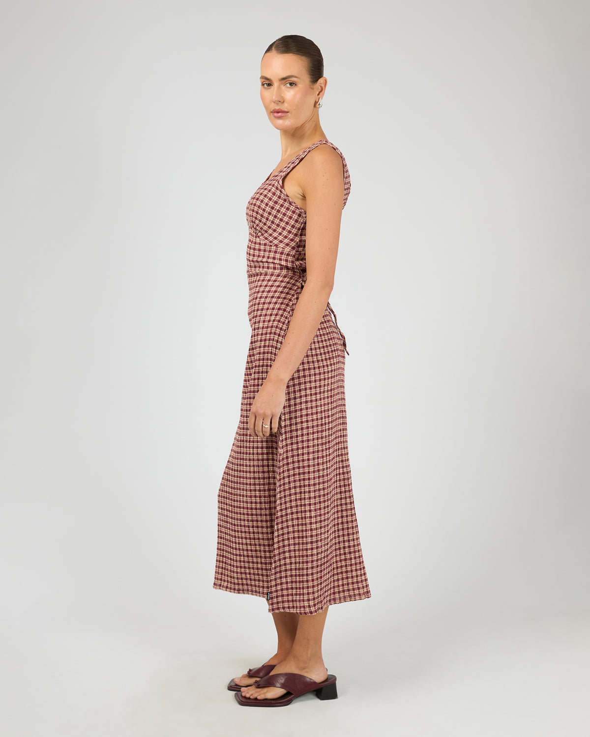 Capricorn Tully Seersucker Dress Check
