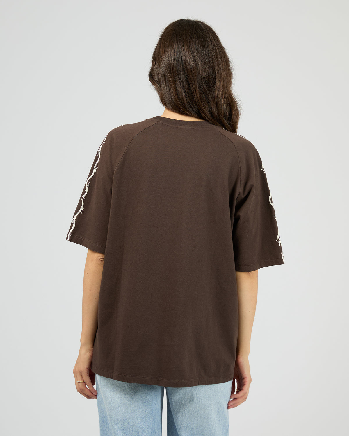 Terra Oversized Raglan Tee Coffee